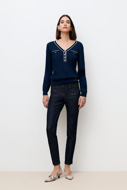 Mcharlotte sweater navy blue woman