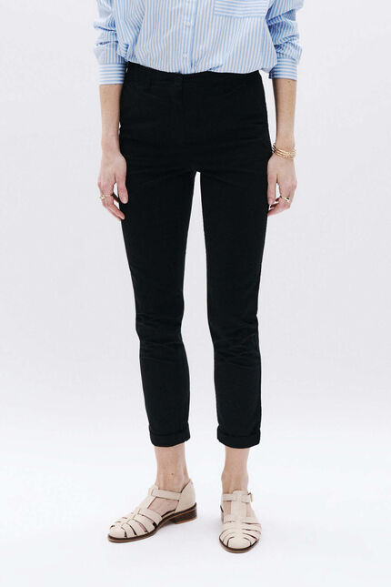 Pantal&oacute;n adelmo negro mujer