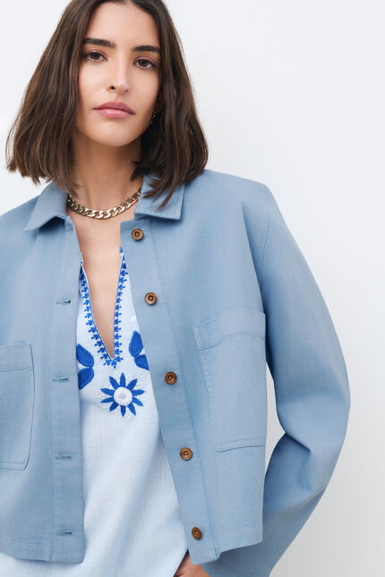 Blouson Vignetta bleu ciel femme