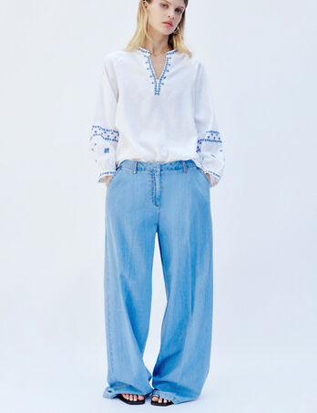 Pantaloni Palomadenim2 denim baby blu donna