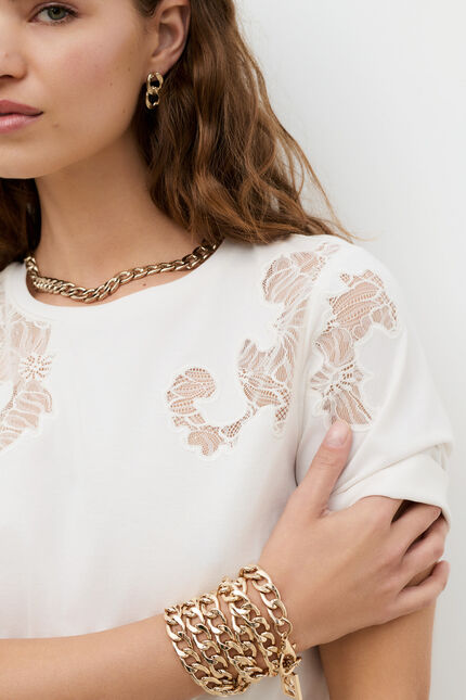 T-shirt Tdalila ecru femme