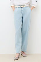 Polairodenim trousers baby blue denim woman