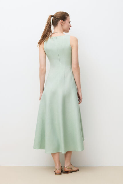 Robe Rachelle vert pastel femme