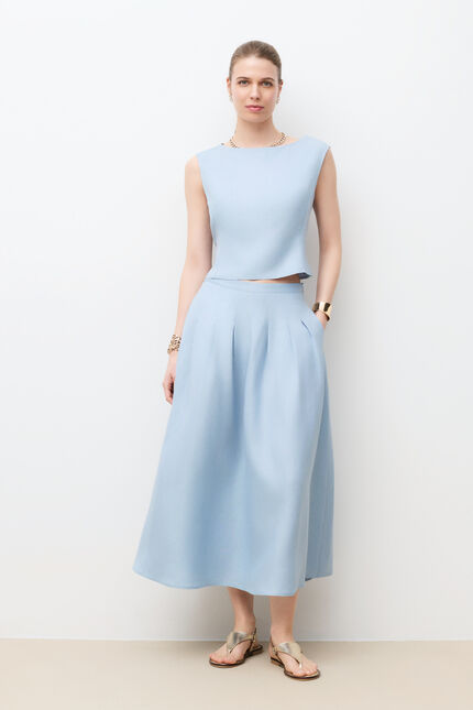 Jupe Joline bleu clair femme