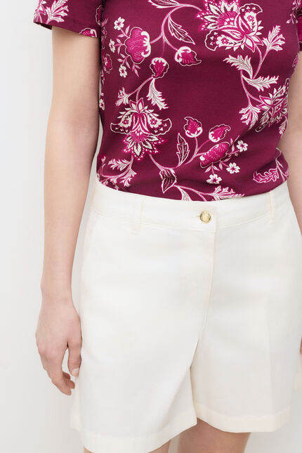 Short Simeo ecru femme