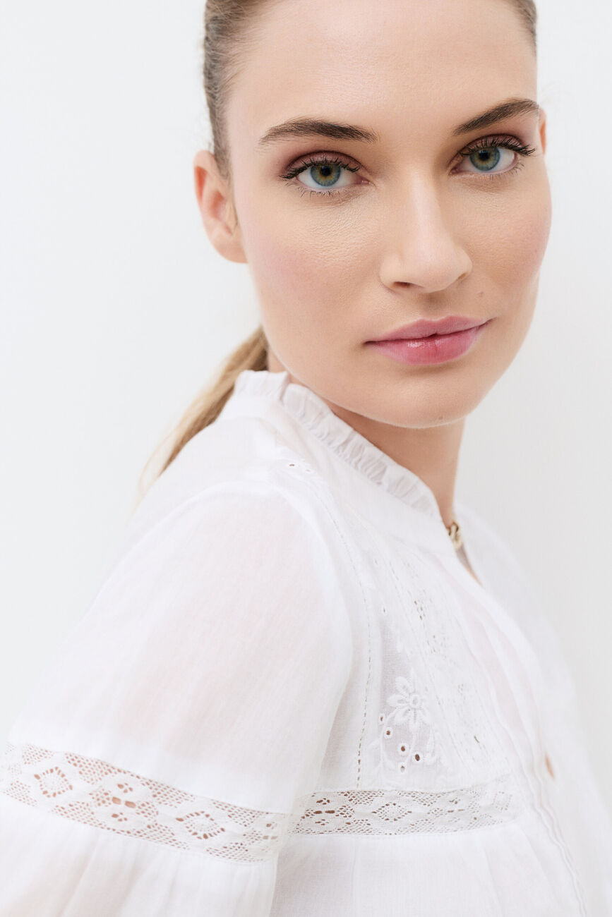Chemise Creme blanc femme