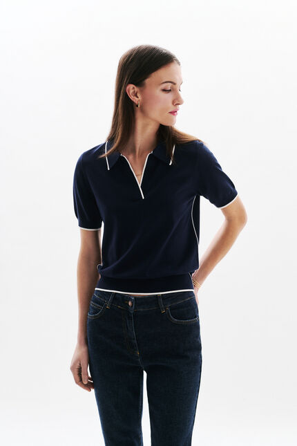 Pull Mjeremy bleu marine femme