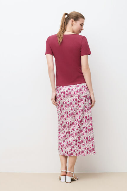 T-shirt Tvania rose framboise femme