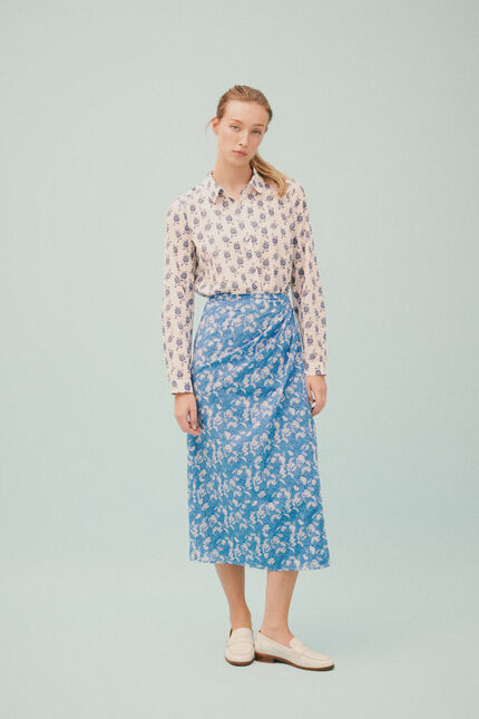 Jupe Jeleste bleu femme