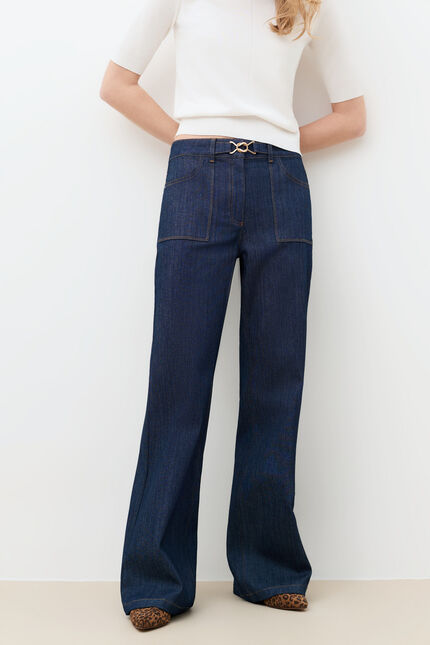 Pantalon Poesie denim brut femme