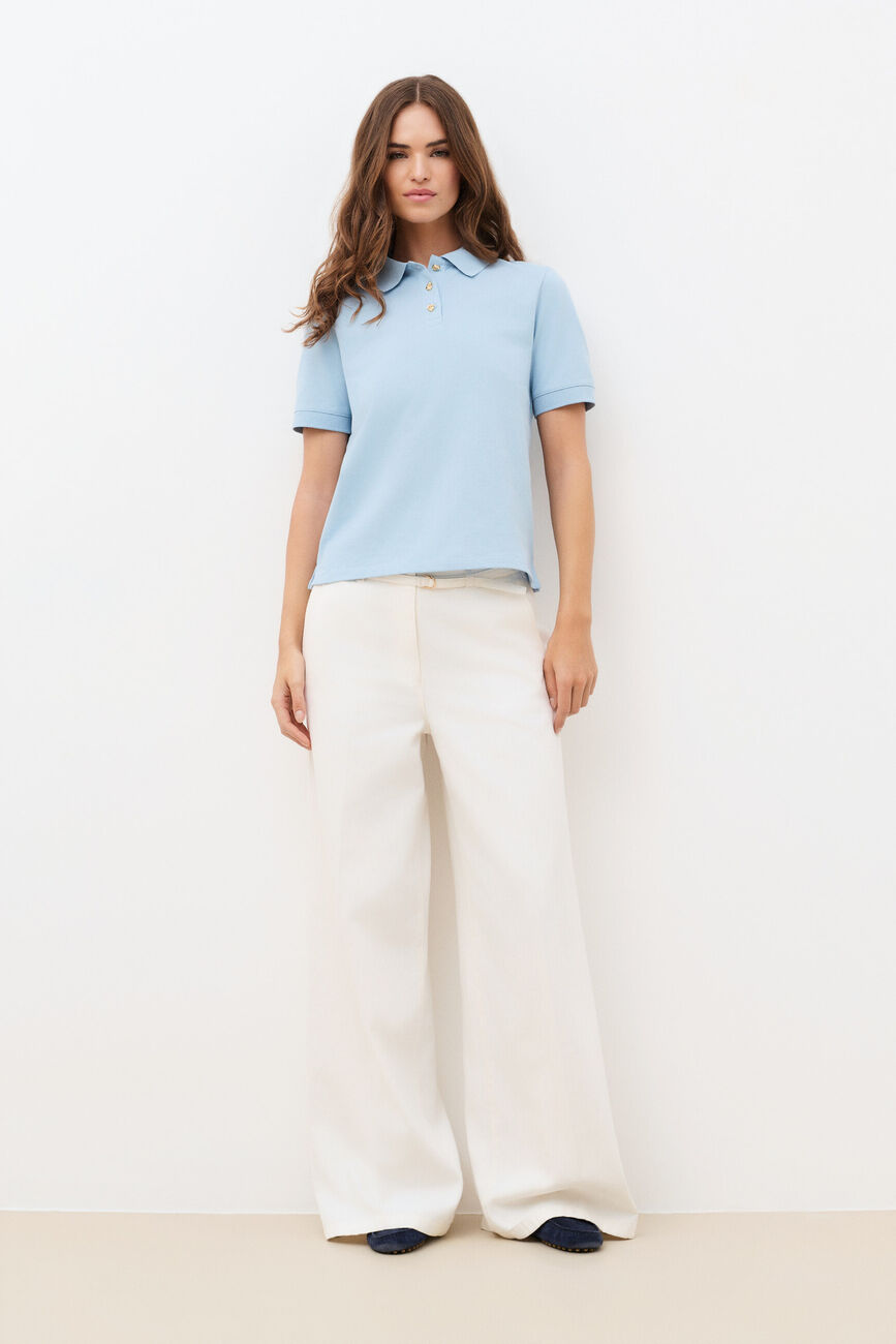 T-shirt Tjules bleu ciel femme