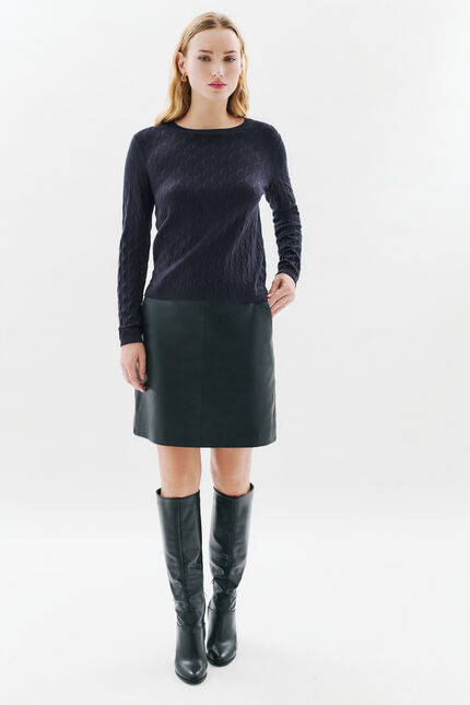 Pull manina bleu marine femme