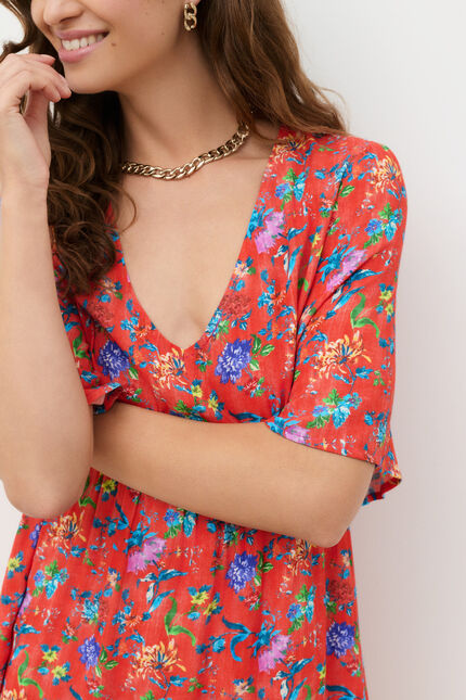 Robe Rtani rouge vif femme