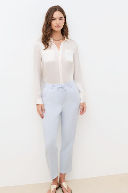 Pantalon Pastel bleu clair femme