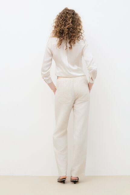 Pantalon Pygmalion2 ecru femme