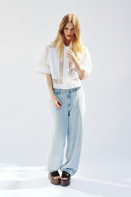 Chemise Chantilly blanc femme