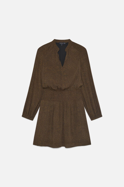 Robe Rsylvia marron chocolat femme