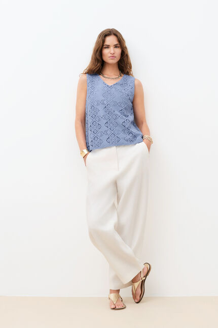 T-shirt Tambre bleu ciel femme