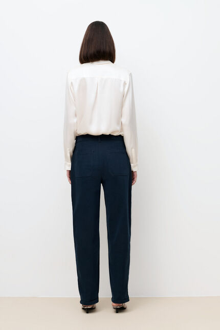 Pantalon Polaire bleu marine femme