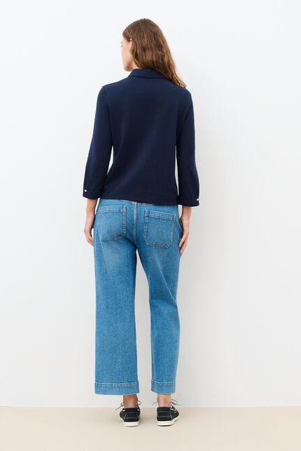 T-shirt Tagnes bleu marine femme