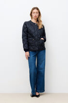 Ganache coat navy blue woman