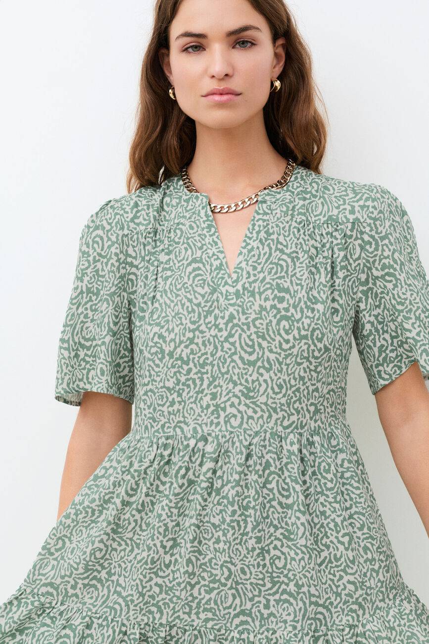 Abito Rpartyc4 vert fonc&eacute; donna