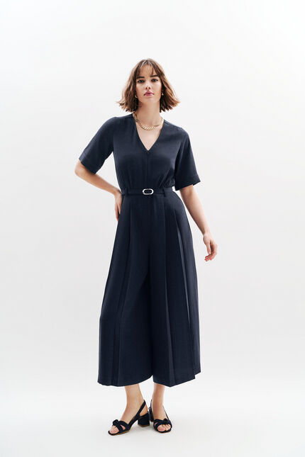 Combinaison Cpinceau bleu marine femme
