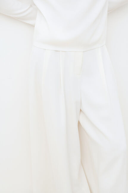 Pantalon Pinceau ecru femme