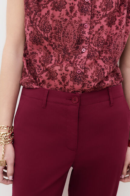 pantalon adelmo rose framboise femme