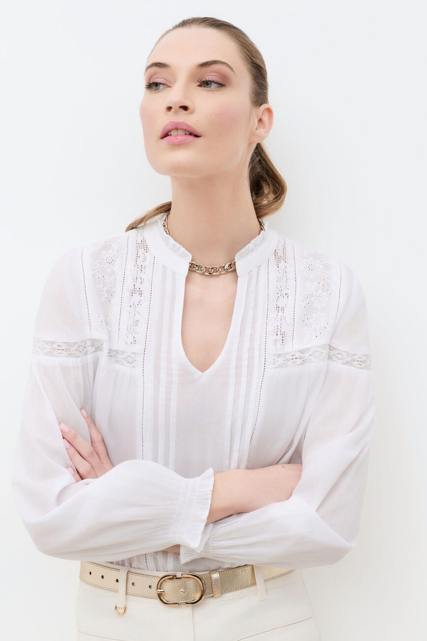 Chemise Creme blanc femme