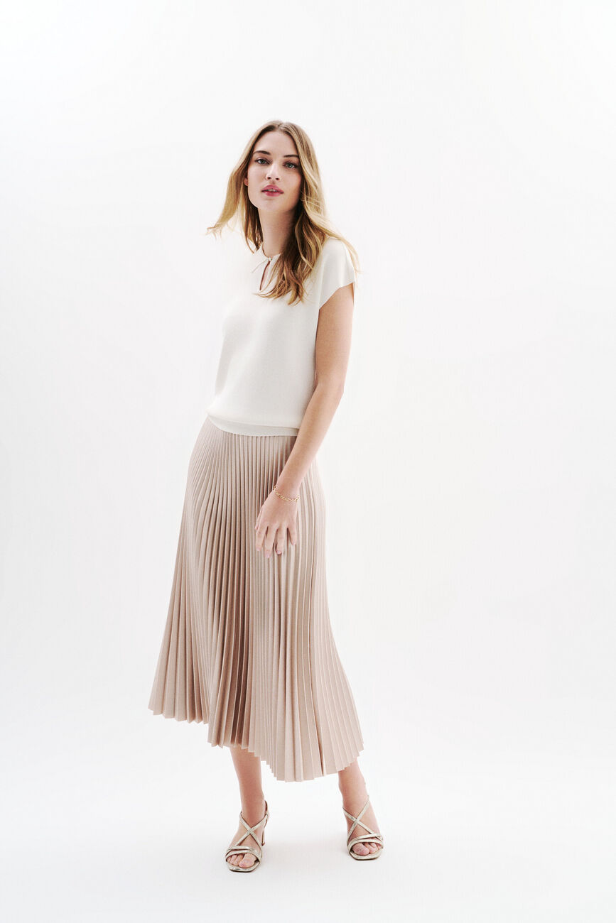 Jupe Jamy couleur or femme