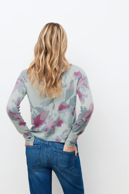 Pull Mzoelo2 100% cachemire bleu gris femme