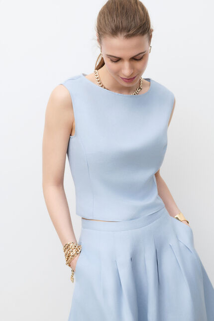 Chemise Cinda bleu clair femme