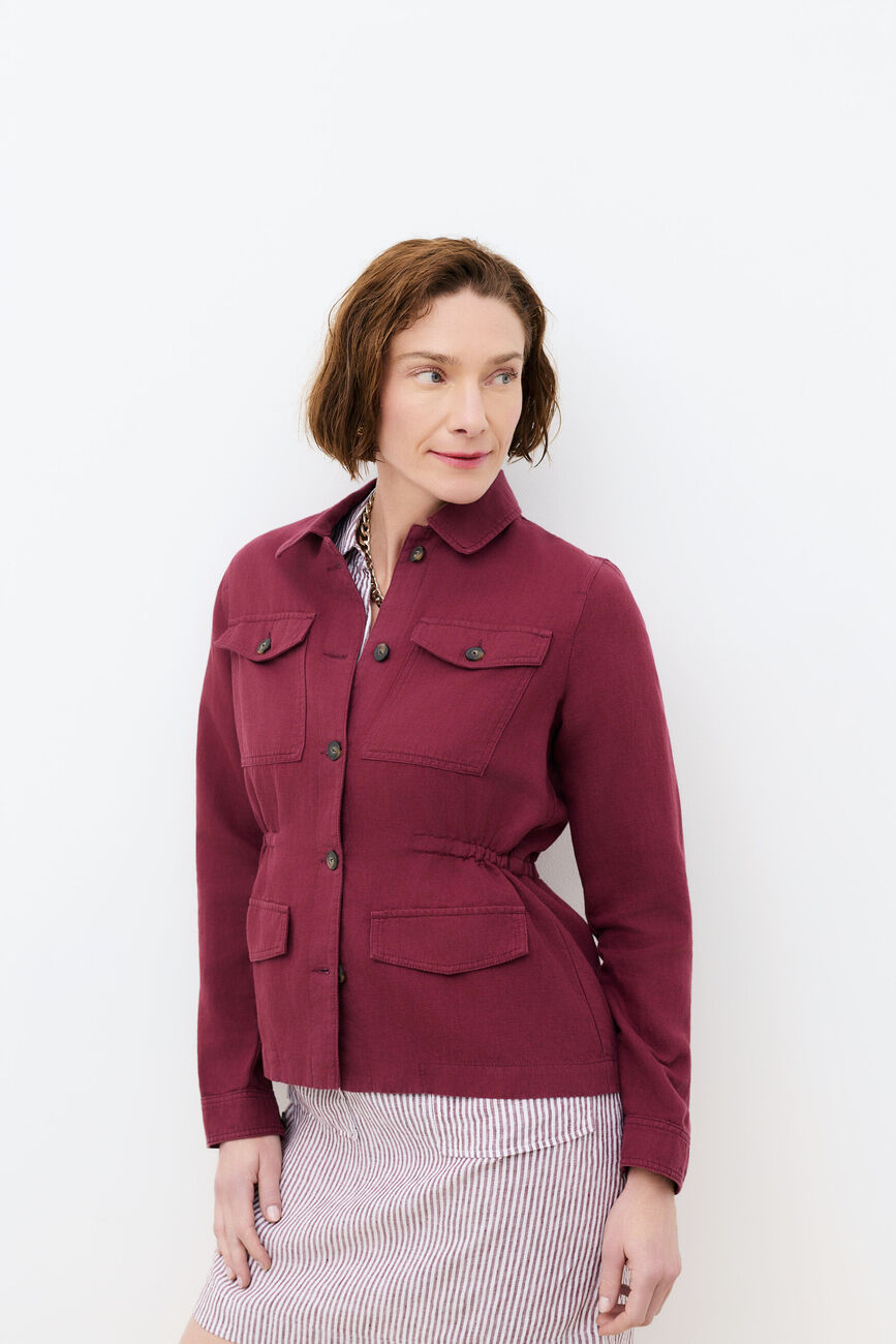 veste grace bordeaux femme