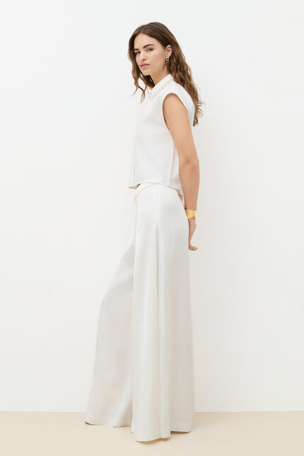 Pantalon Partage ecru femme