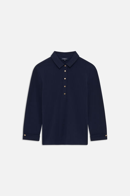 T-shirt Tagnes bleu marine femme