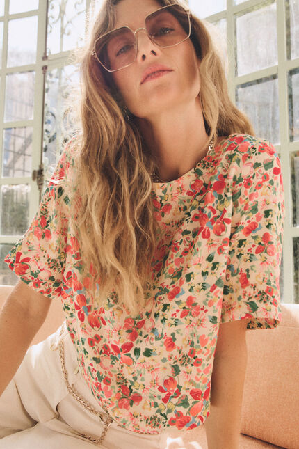 Chemise Cynthia ecru femme