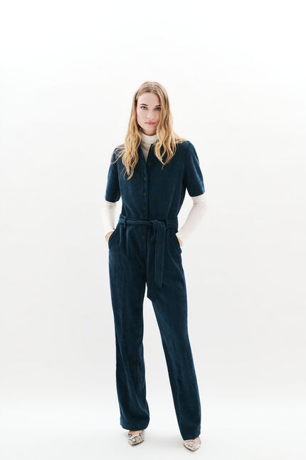 Capucine jumpsuit navy blue woman