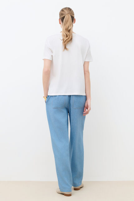 T-shirt Tim-Relax ecru femme