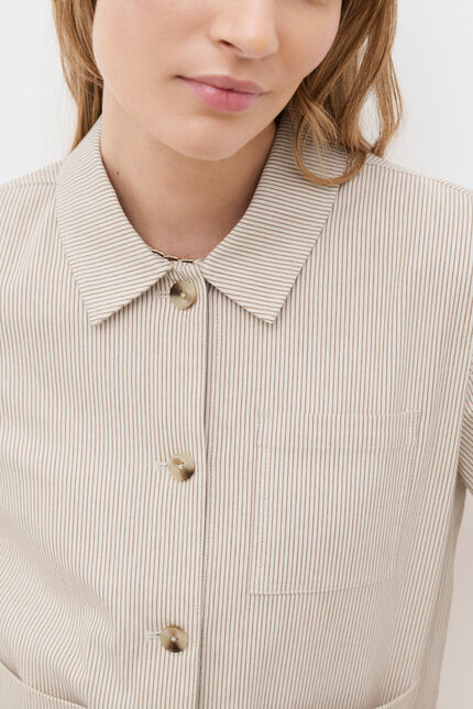 Veste Vaninastripe2 sable femme