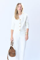 Tcardi cardigan ecru woman