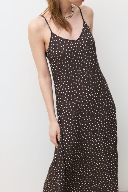 Robe Romalia marron chocolat femme
