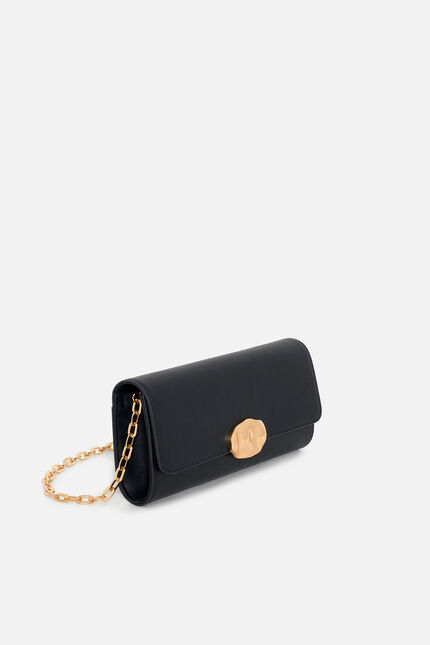 Sac Solange en cuir naturel bleu marine femme