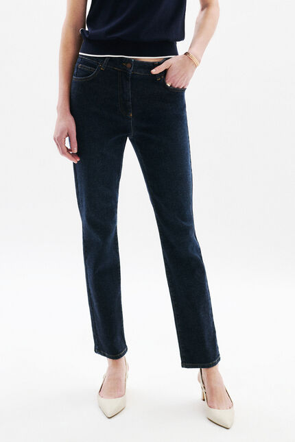 Pantalon pop denim double stone femme