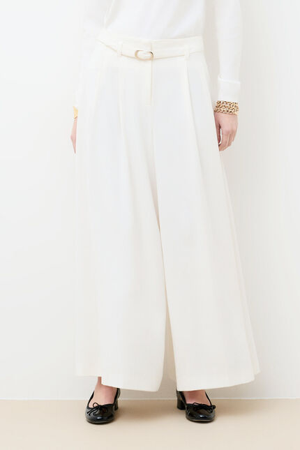 Pantalon Pinceau ecru femme