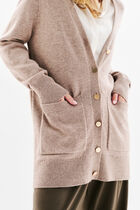 Mronnie cardigan light brown woman
