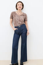 T-shirt Thuga-Snake brown woman