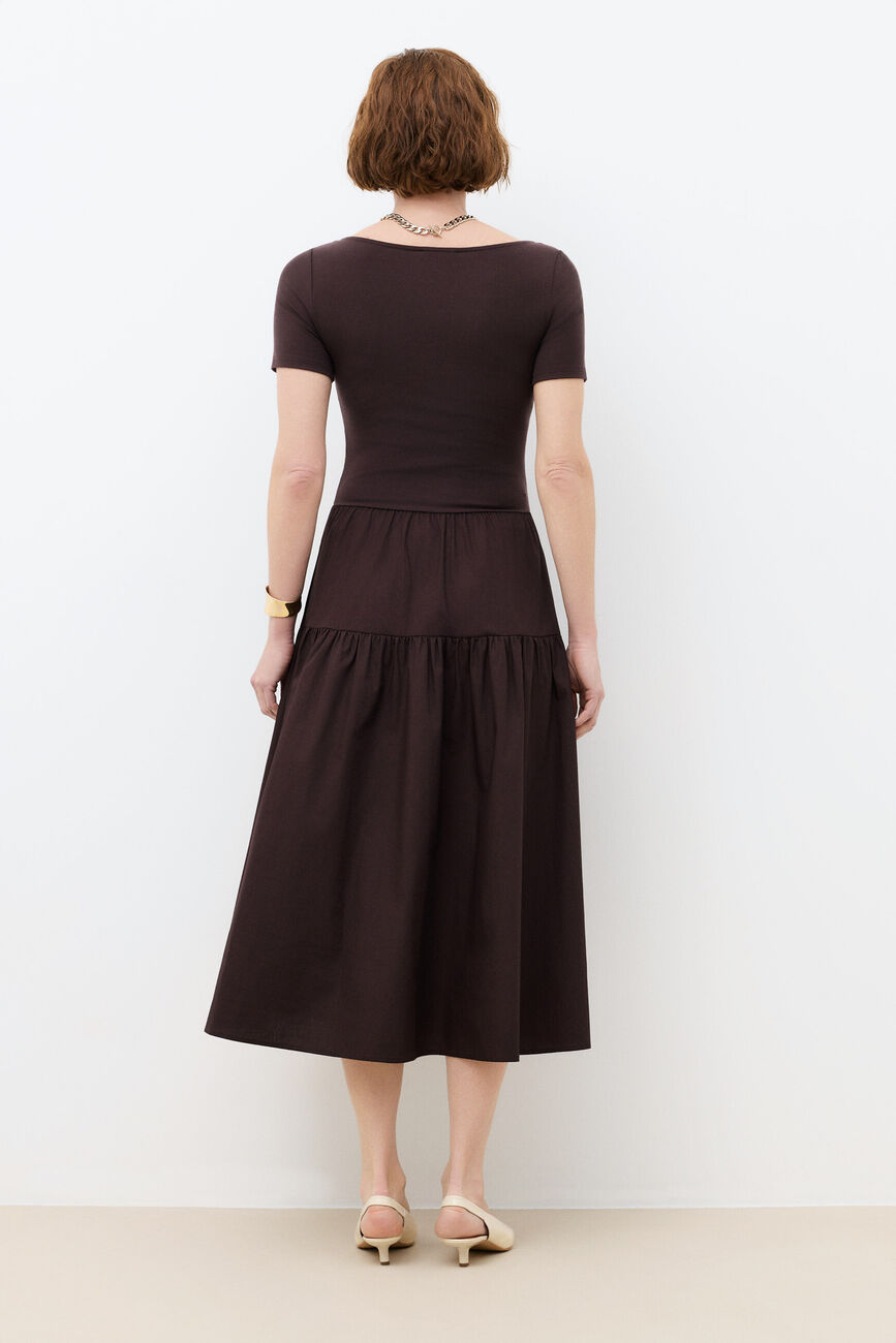 Jurk Rmargaret marron fonc&eacute; vrouw