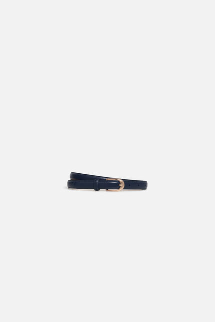 Ceinture basic bleu marine femme