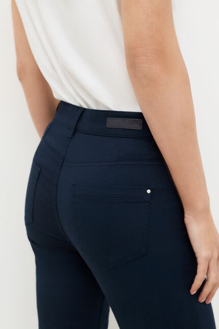 pantacourt mason bleu marine femme